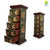 Hand Painted Wooden Pillar Cabinet with 5 Drawers